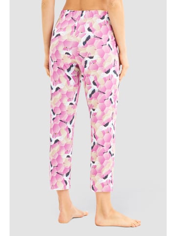 Rösch Pyjama-Hose in Pink/ Weiß