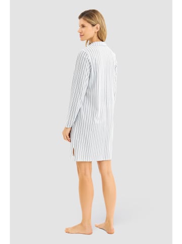 Rösch Nachthemd wit/donkerblauw