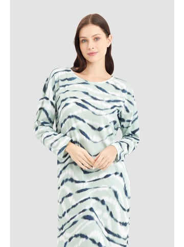 Rösch Nachthemd in Mint/ Dunkelblau