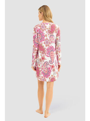 Rösch Nachthemd in Weiß/ Pink
