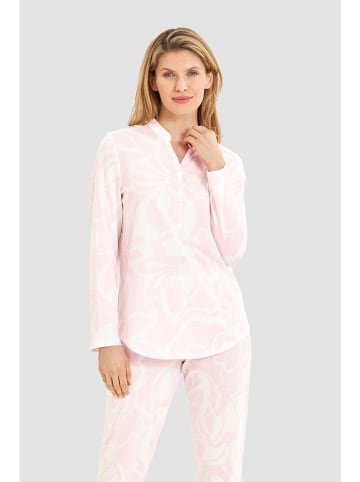 Rösch Piżama w kolorze jasnoróżowo-białym