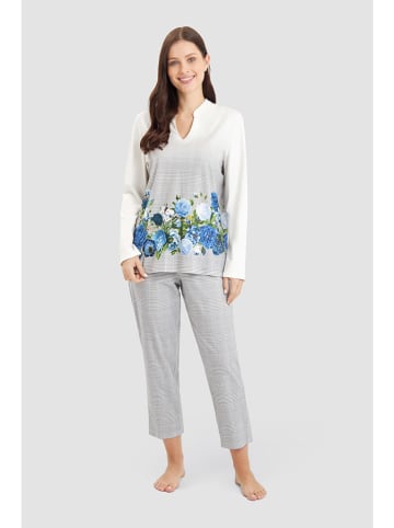 Rösch Pyjama grijs/wit