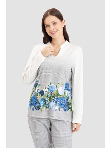 Rösch Pyjama grijs/wit