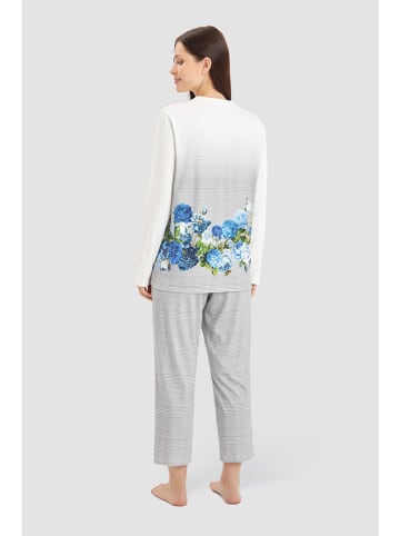 Rösch Pyjama grijs/wit