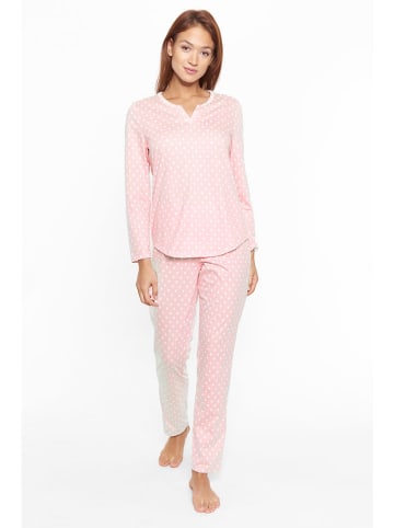 Rösch Pyjama lichtroze/wit