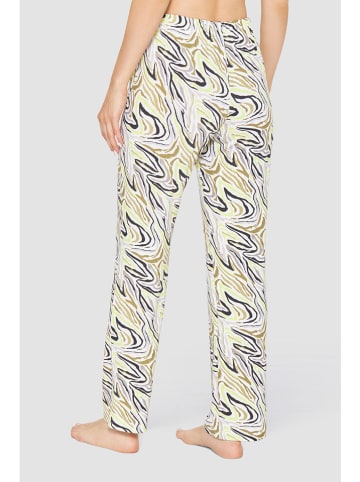 Féraud Pyjama-Hose in Gelb/ Grau/ Schwarz