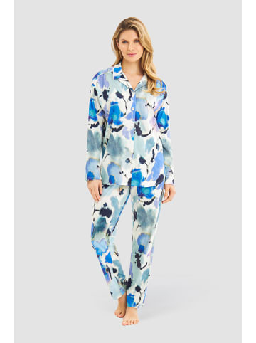 Féraud Pyjama in Blau/ Weiß