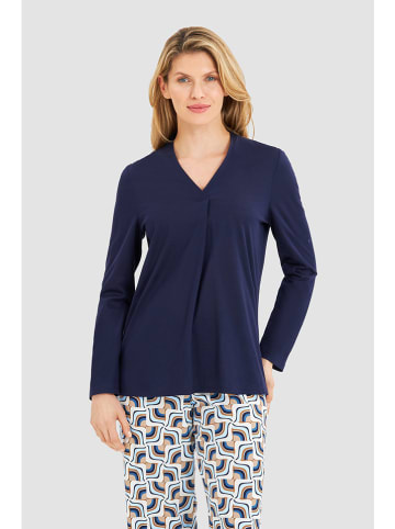 Féraud Pyjama in Dunkelblau/ Beige