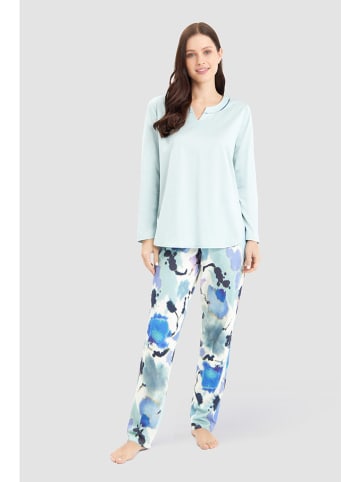 Féraud Pyjama in Hellblau/ Blau