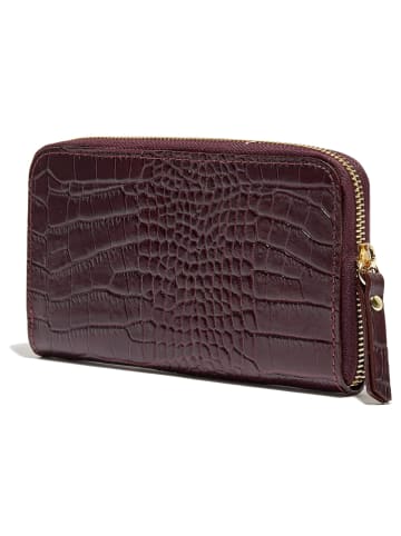 Abaco Leder-Geldbörse "Yna" in Bordeaux - (B)19 x (H)11 x (T)4 cm