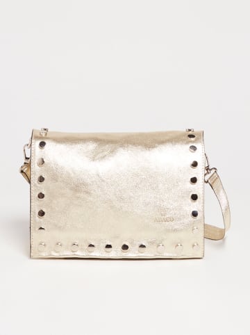 Abaco Leder-Umhängetasche "Iris" in Gold - (B)20 x (H)16 x (T)10,5 cm