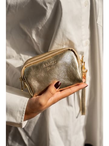 Abaco Leder-Geldbörse "Dore" in Gold - (B)11 x (H)7 x (T)4 cm