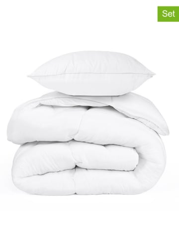IDOMYA Essentials 3-delige dekbedset wit