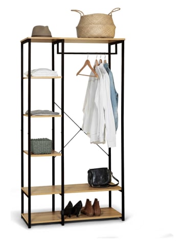 IDOMYA Essentials Kapstok "Memphis" lichtbruin/zwart - (B)90 x (H)167 x (D)40 cm
