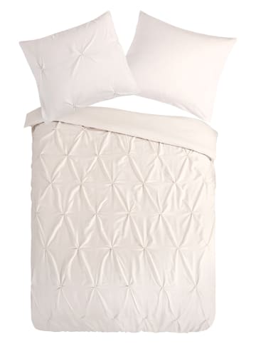 Pure Mikrofaser-Bettwäsche-Set "Elegance" in Creme