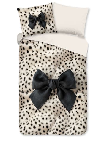 Pure Mikrofaser-Bettwäsche-Set "Ranga" in Schwarz/ Creme