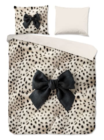 Pure Mikrofaser-Bettwäsche-Set "Ranga" in Schwarz/ Creme