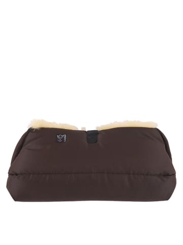 Kaiser Naturfellprodukte Lammfell-Handwärmer "Big Double" in Braun - (B)22 x (L)45 cm