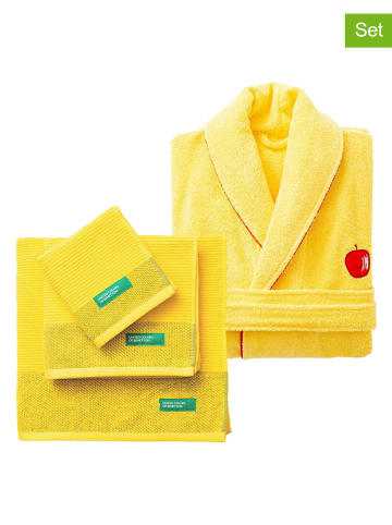 Benetton 4-częściowy zestaw w kolorze żółtym
