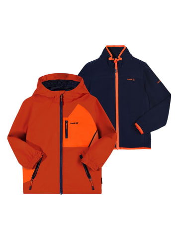 Kamik 3in1-Regenjacke "Silas" in Rot/ Dunkelblau