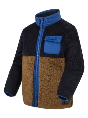Kamik Teddy-Fleecejacke "Shep" in Dunkelblau/ Hellbraun