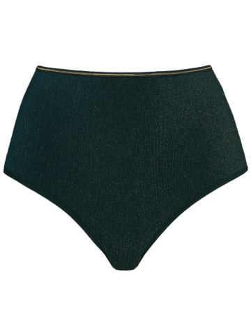 Marlies Dekkers Pełne figi high waist "Dame De Paris" w kolorze ciemnozielonym