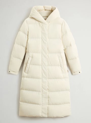 Woolrich Płaszcz puchowy "Cloud Madison" w kolorze kremowym
