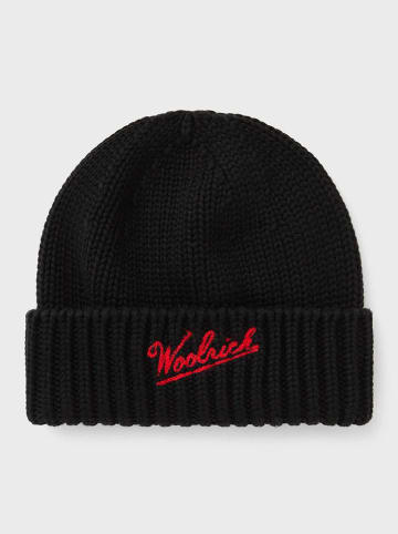 Woolrich Merinowoll-Mütze in Schwarz