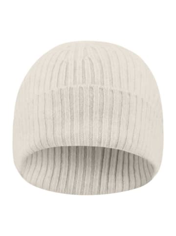 FYNCH-HATTON Mütze mit Merinowoll- und Kaschmiranteil in Creme