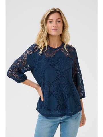 Cream Bluse in Dunkelblau