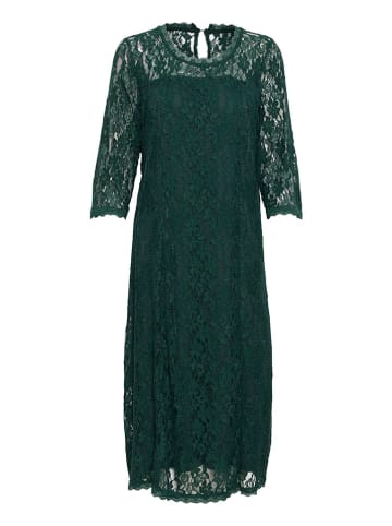 Cream Kleid in Grün