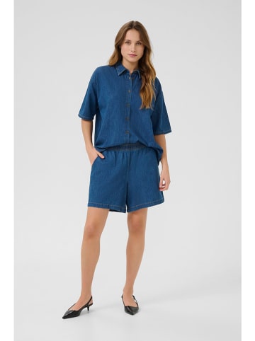 CULTURE Spijkerblouse blauw