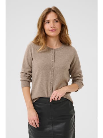 CULTURE Wollcardigan in Taupe