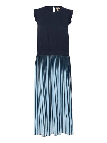 CULTURE Jurk donkerblauw/lichtblauw