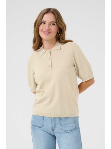 Kaffe Poloshirt in Beige