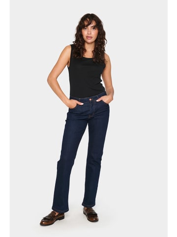 SAINT TROPEZ Top in Schwarz