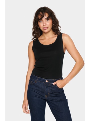 SAINT TROPEZ Top in Schwarz