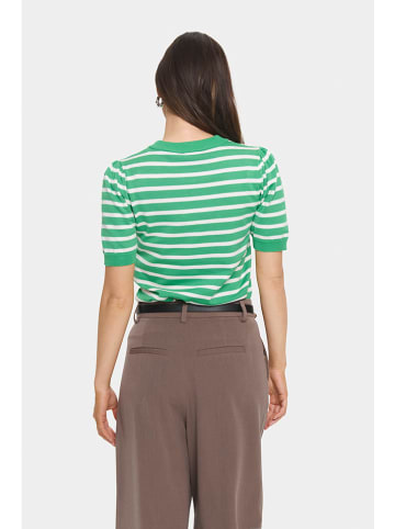 SAINT TROPEZ Gebreid shirt groen