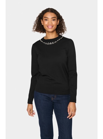 SAINT TROPEZ Pullover in Schwarz