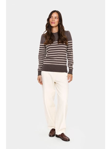 SAINT TROPEZ Pullover in Braun