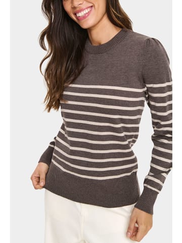 SAINT TROPEZ Pullover in Braun
