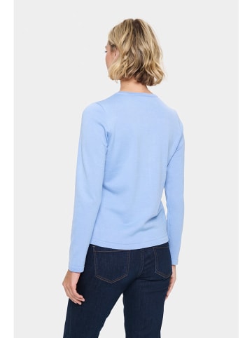 SAINT TROPEZ Cardigan in Hellblau