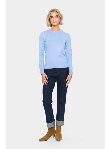SAINT TROPEZ Pullover in Hellblau