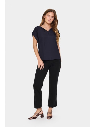 SAINT TROPEZ Bluse in Dunkelblau