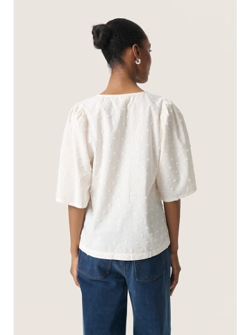 Soaked in Luxury Bluzka w kolorze kremowym