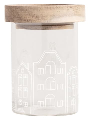 Eulenschnitt Vorratsglas "Häuser" - (H)9 x Ø 6 cm