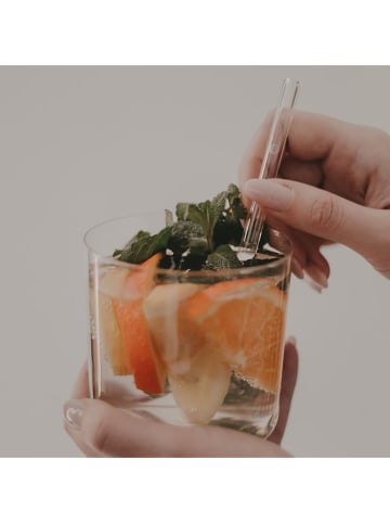 Eulenschnitt 4er-Set: Trinkhalme "Smiley" - (H)13 cm