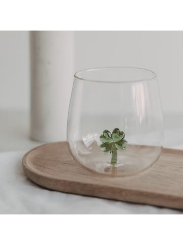 Eulenschnitt Trinkglas "Kleeblattfigur" - 370 ml