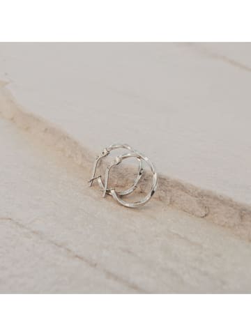 Eulenschnitt Silber-Creolen "Marina"