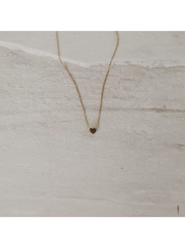 Eulenschnitt Vergold. Halskette "Lia" mit Schmuckelement - (L)40 cm